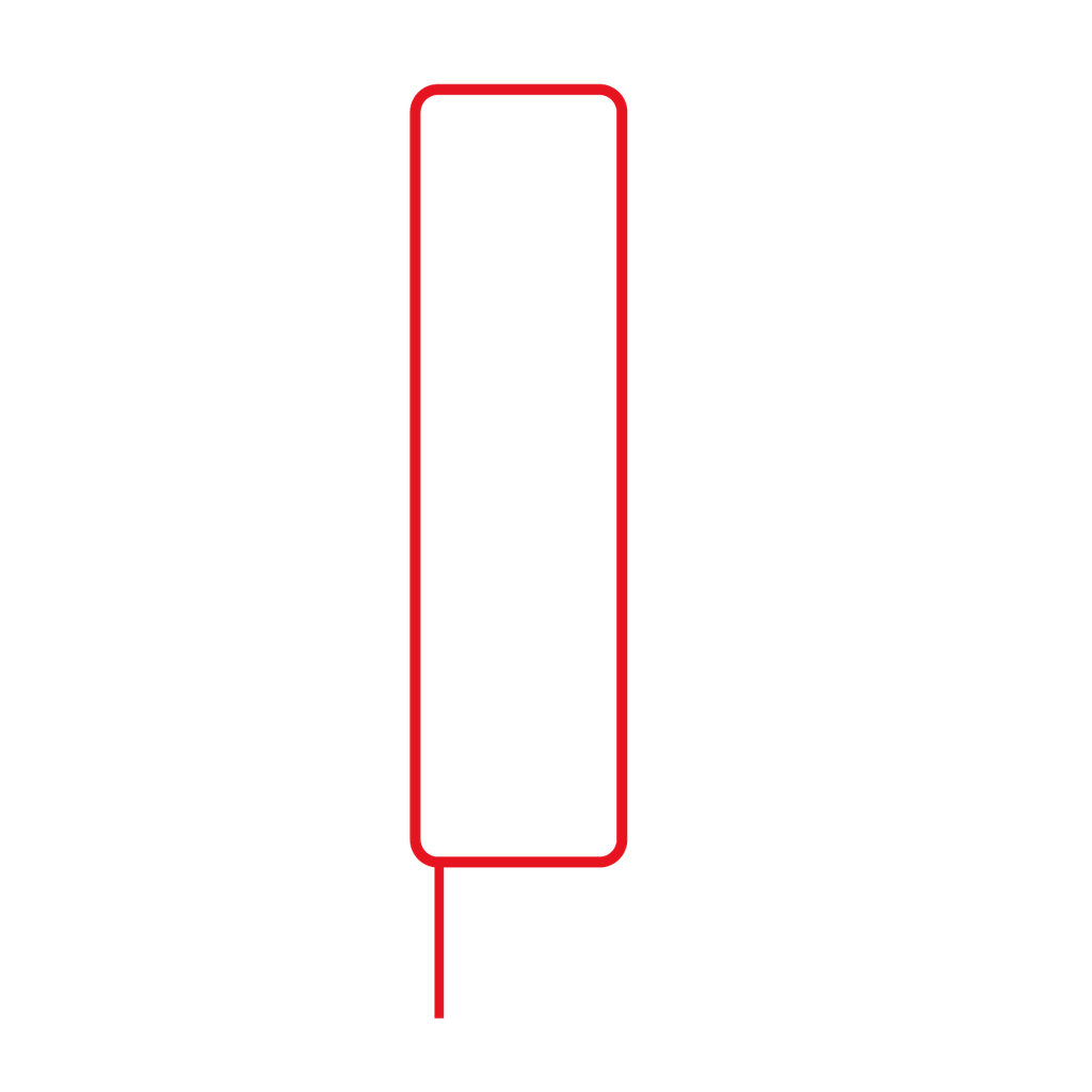 Beachvlag Rechthoekig