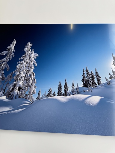 Chromaluxe WHITE SATIN 80 x 120 cm